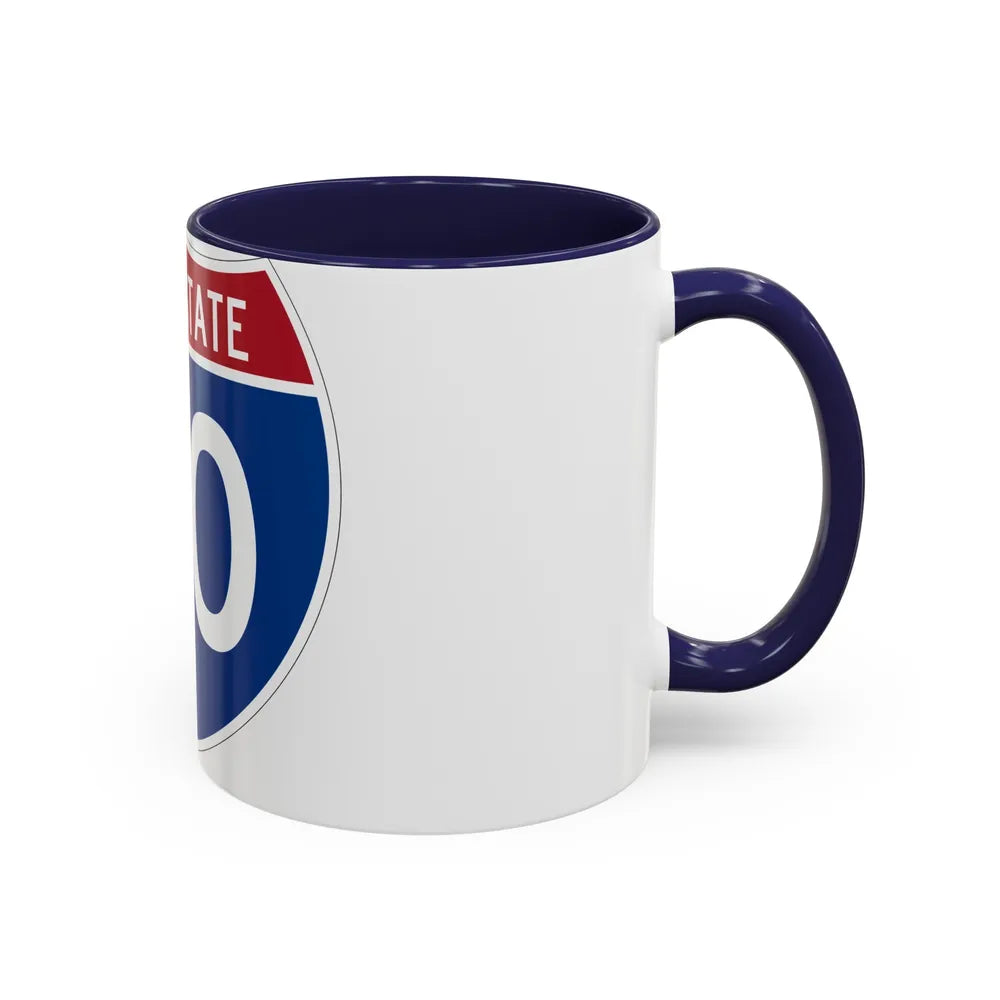 Interstate 20 (U.S. Highways) Accent Coffee Mug-Go Mug Yourself