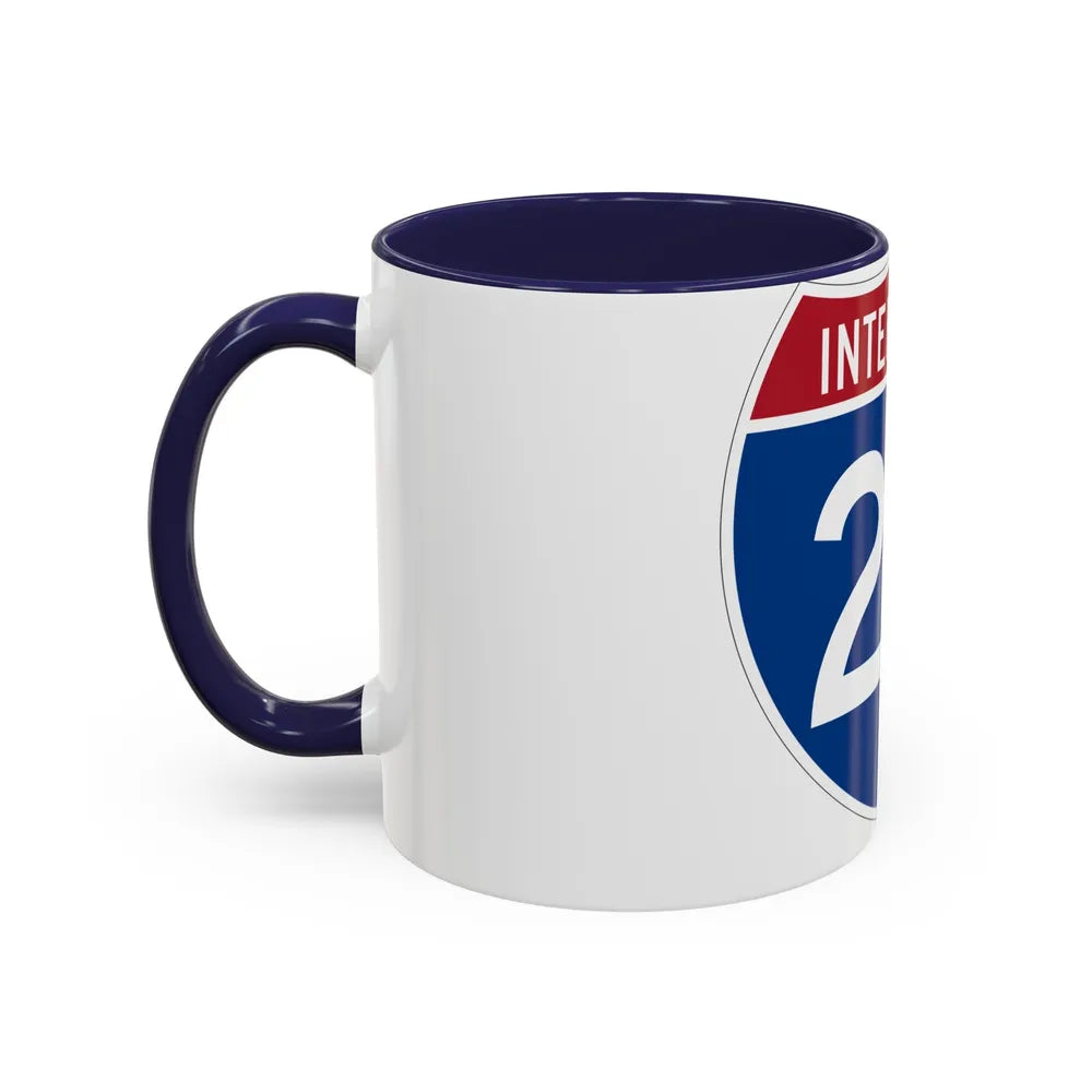 Interstate 20 (U.S. Highways) Accent Coffee Mug-Go Mug Yourself