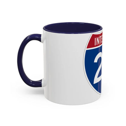 Interstate 20 (U.S. Highways) Accent Coffee Mug-Go Mug Yourself