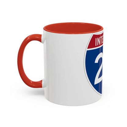 Interstate 20 (U.S. Highways) Accent Coffee Mug-Go Mug Yourself