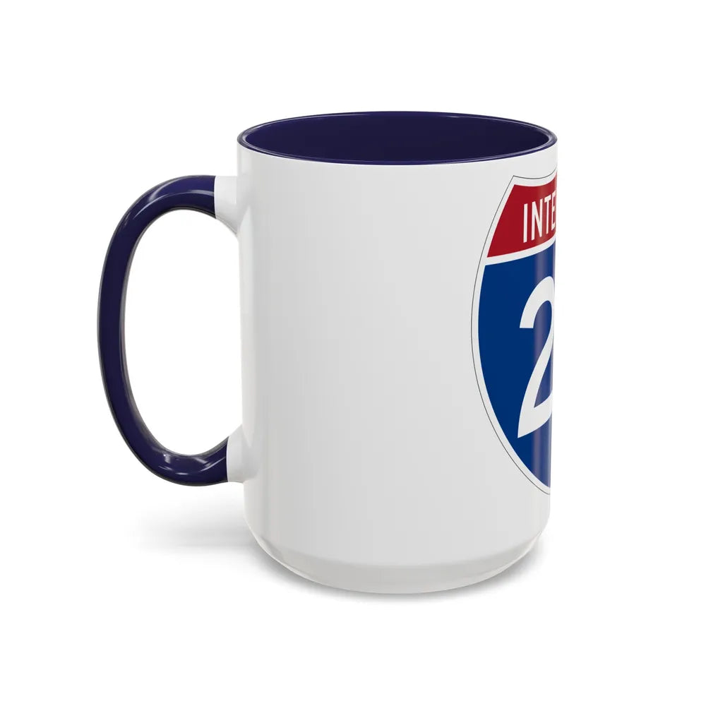 Interstate 20 (U.S. Highways) Accent Coffee Mug-Go Mug Yourself