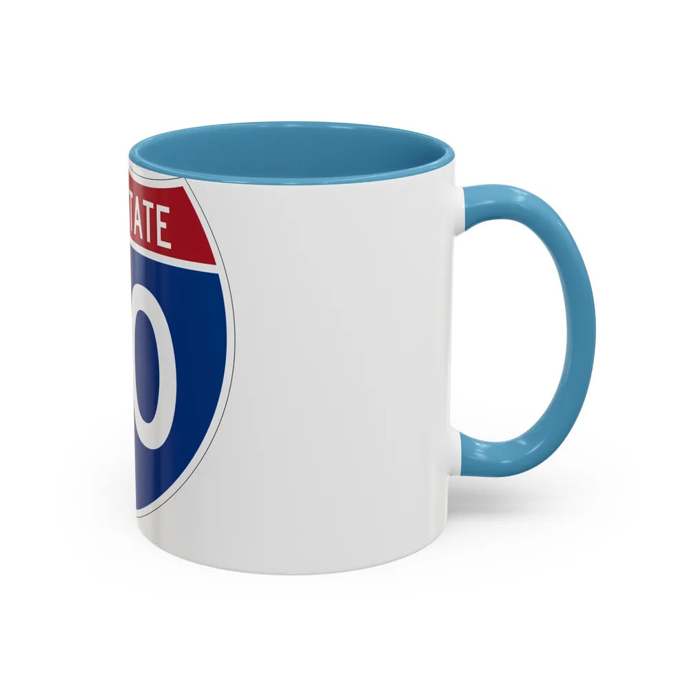 Interstate 20 (U.S. Highways) Accent Coffee Mug-Go Mug Yourself