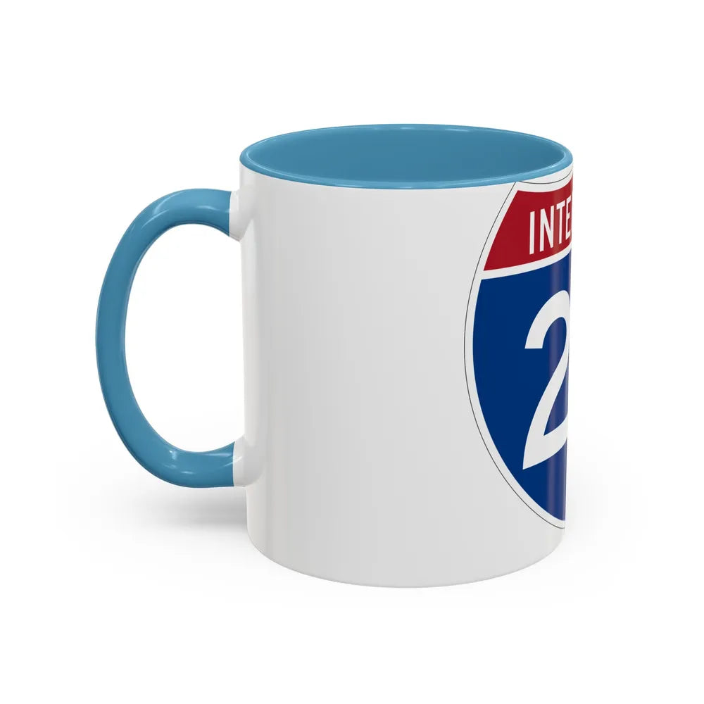 Interstate 20 (U.S. Highways) Accent Coffee Mug-Go Mug Yourself