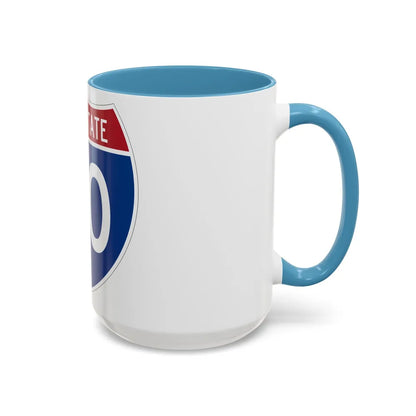 Interstate 20 (U.S. Highways) Accent Coffee Mug-Go Mug Yourself