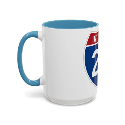 Interstate 20 (U.S. Highways) Accent Coffee Mug-Go Mug Yourself