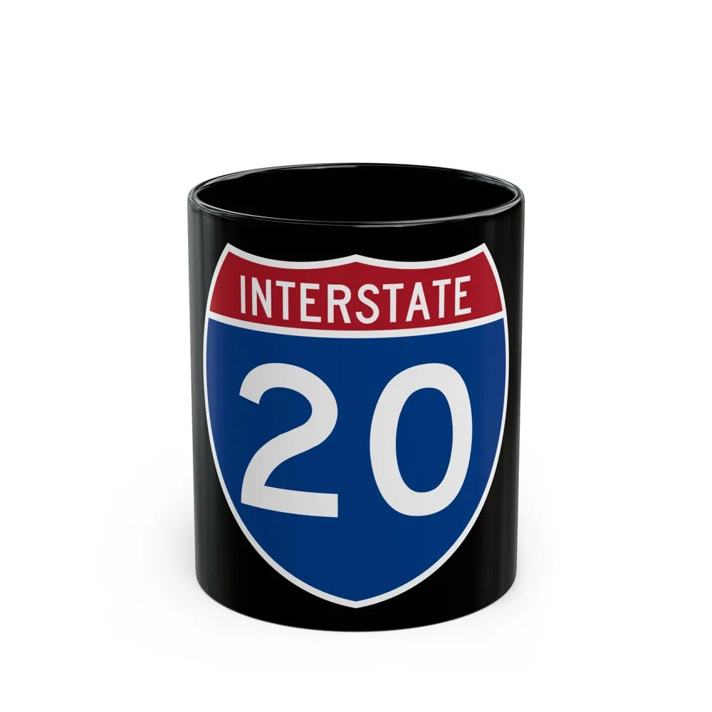 Interstate 20 (U.S. Highways) Black Coffee Mug-11oz-Go Mug Yourself