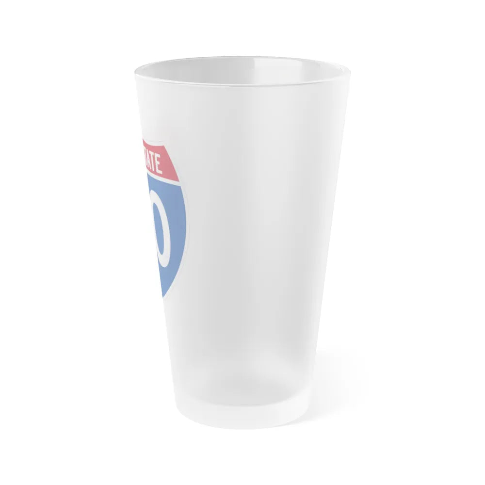 Interstate 20 (U.S. Highways) Frosted Pint Glass 16oz-Go Mug Yourself