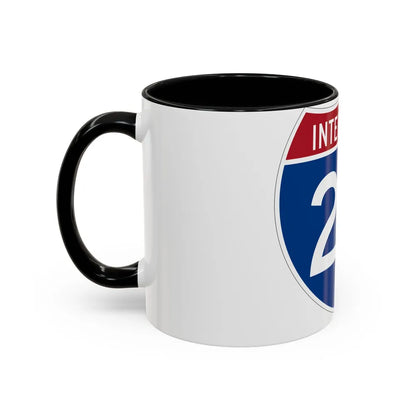 Interstate 22 (U.S. Highways) Accent Coffee Mug-Go Mug Yourself