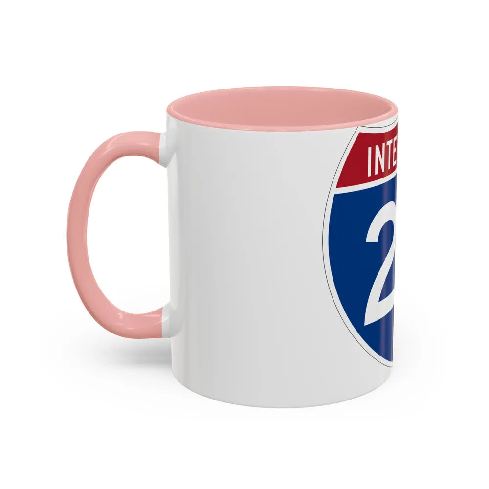 Interstate 22 (U.S. Highways) Accent Coffee Mug-Go Mug Yourself