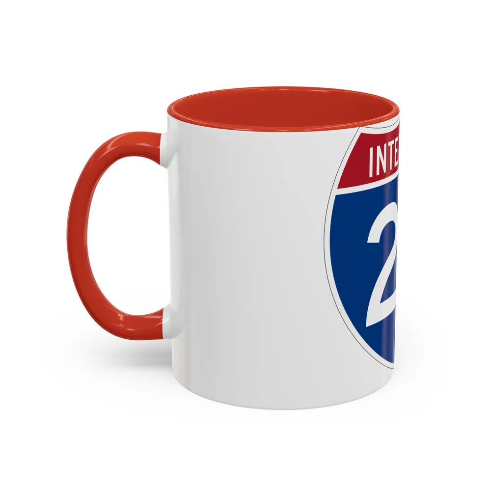 Interstate 22 (U.S. Highways) Accent Coffee Mug-Go Mug Yourself