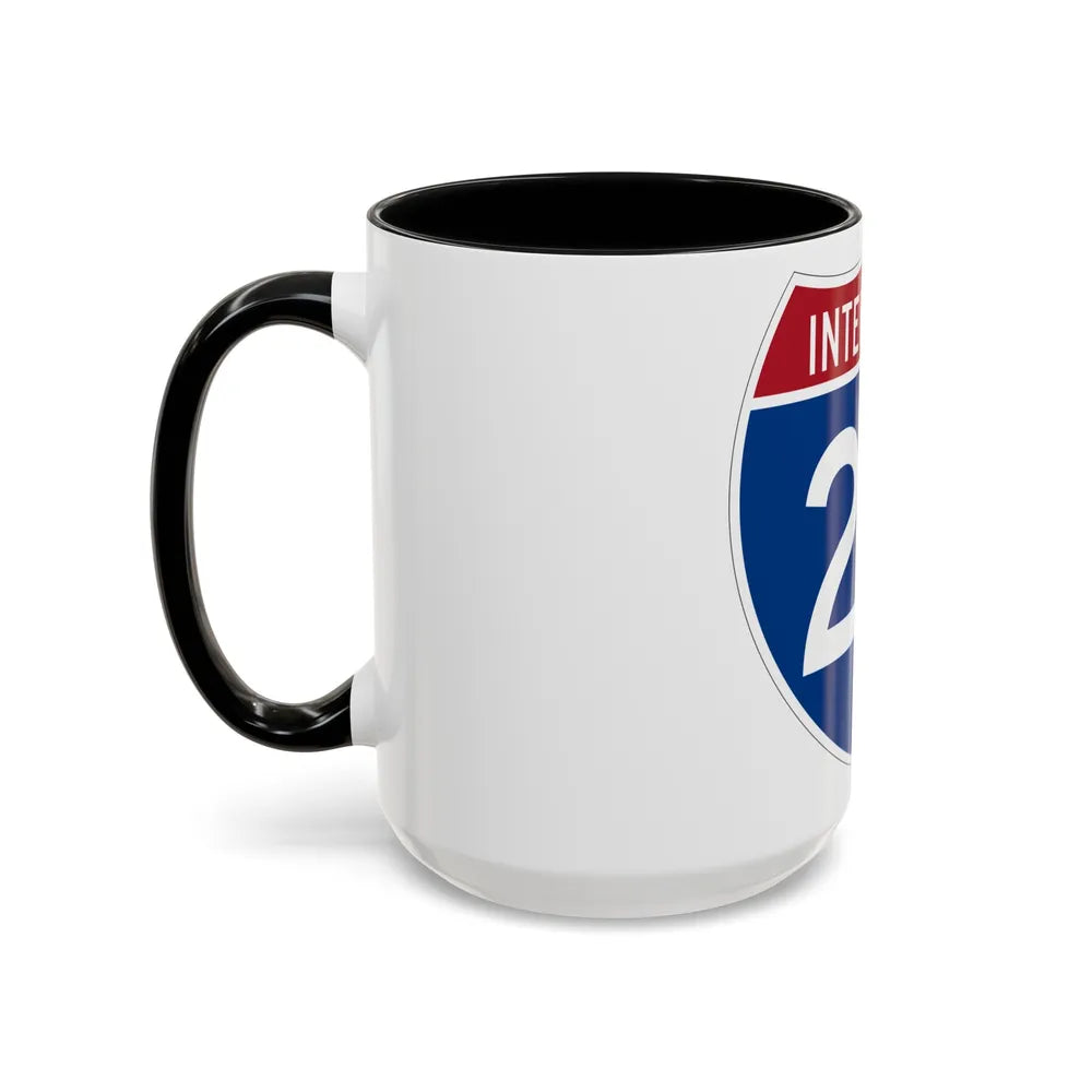 Interstate 22 (U.S. Highways) Accent Coffee Mug-Go Mug Yourself