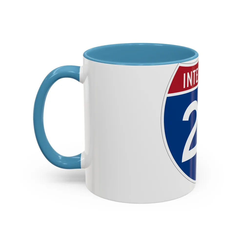 Interstate 22 (U.S. Highways) Accent Coffee Mug-Go Mug Yourself