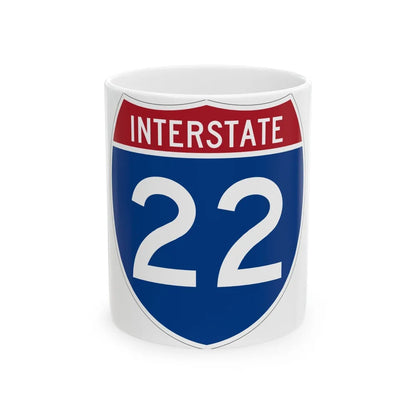 Interstate 22 (U.S. Highways) White Coffee Mug-11oz-Go Mug Yourself