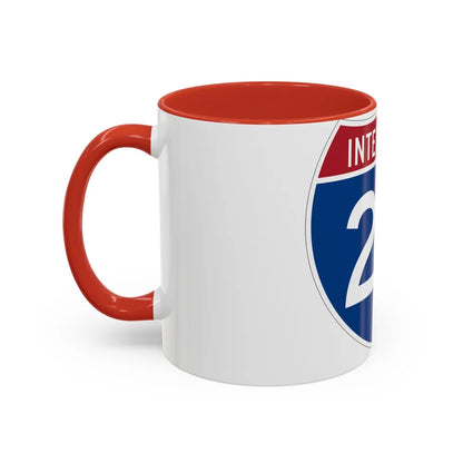 Interstate 24 (U.S. Highways) Accent Coffee Mug-Go Mug Yourself