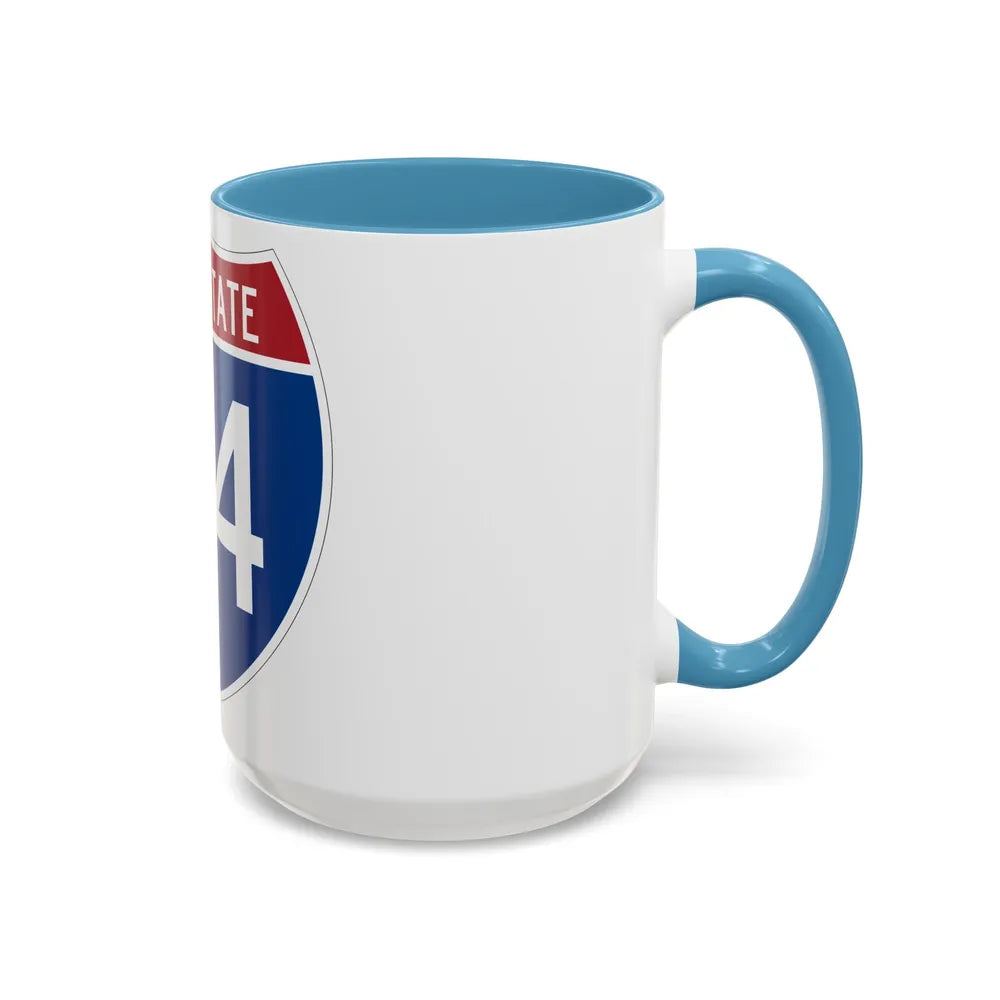 Interstate 24 (U.S. Highways) Accent Coffee Mug-Go Mug Yourself