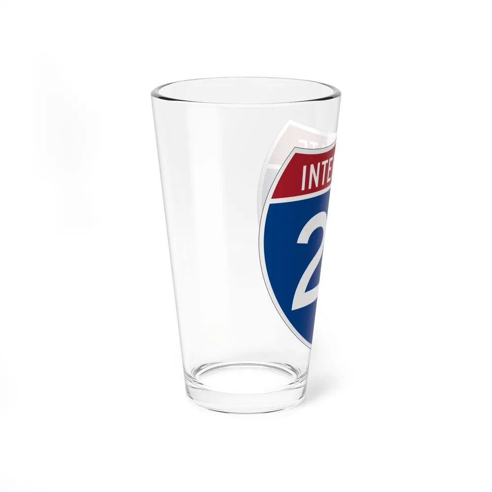 Interstate 24 (U.S. Highways) Pint Glass 16oz-Go Mug Yourself