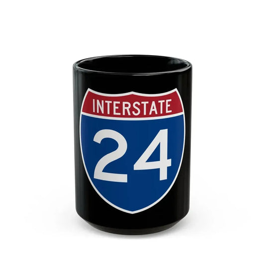 Interstate 24 (U.S. Highways) Black Coffee Mug 15oz - Go Mug Yourself