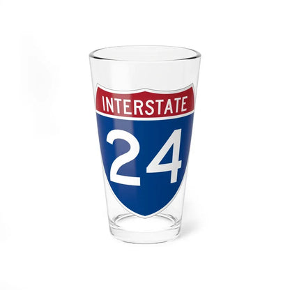Interstate 24 (U.S. Highways) Pint Glass 16oz 16oz - Go Mug Yourself