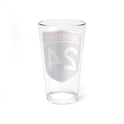 Interstate 24 (U.S. Highways) Pint Glass 16oz - Go Mug Yourself