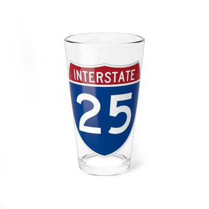 Interstate 25 (U.S. Highways) Pint Glass 16oz 16oz - Go Mug Yourself