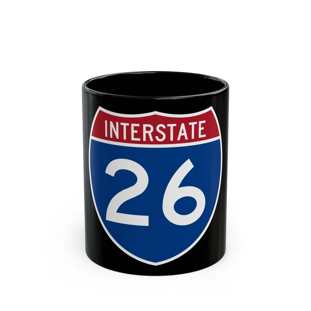 Interstate 26 (U.S. Highways) Black Coffee Mug-11oz-Go Mug Yourself