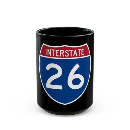 Interstate 26 (U.S. Highways) Black Coffee Mug-15oz-Go Mug Yourself