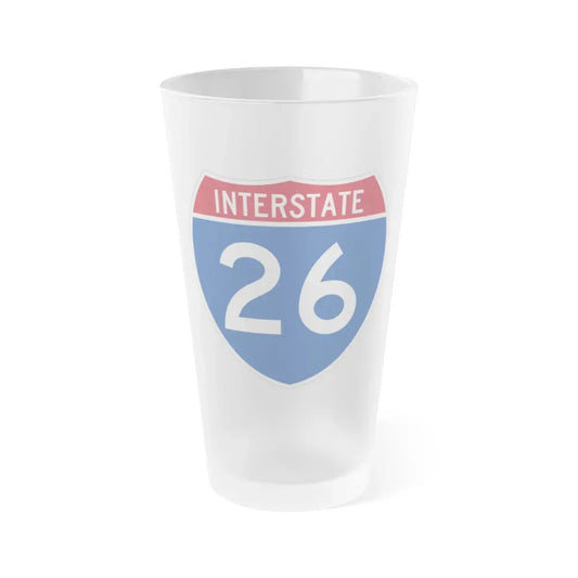 Interstate 26 (U.S. Highways) Frosted Pint Glass 16oz Default Title - Go Mug Yourself