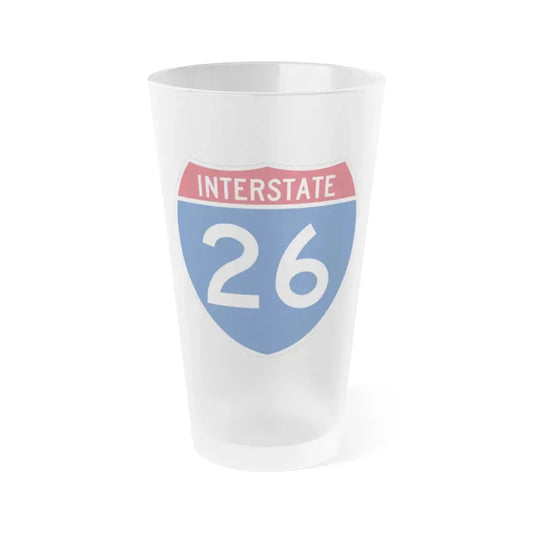Interstate 26 (U.S. Highways) Frosted Pint Glass 16oz Default Title - Go Mug Yourself