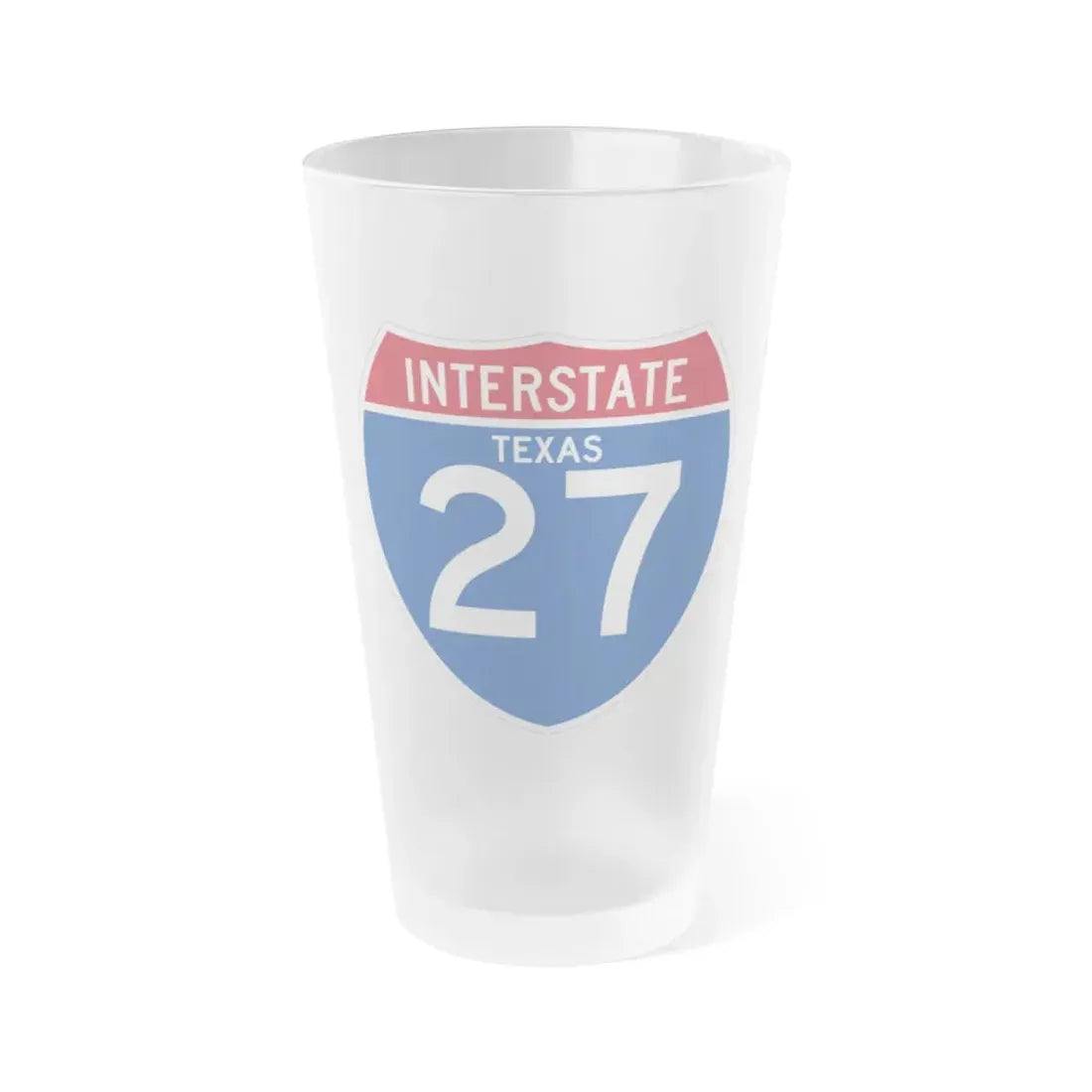 Interstate 27 (U.S. Highways) Frosted Pint Glass 16oz 16oz Frosted - Go Mug Yourself