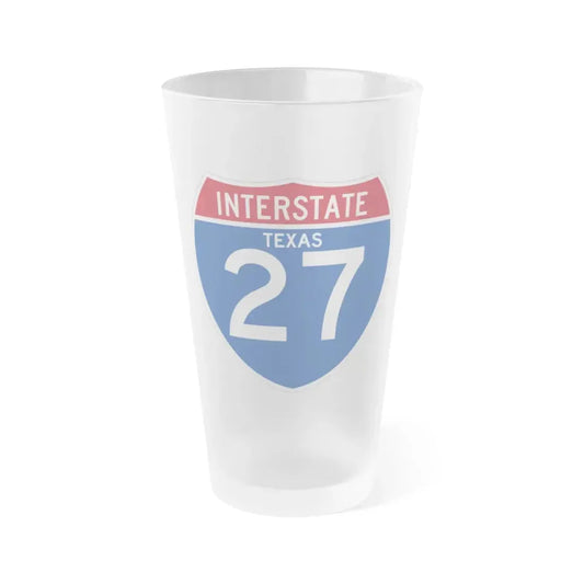 Interstate 27 (U.S. Highways) Frosted Pint Glass 16oz 16oz Frosted - Go Mug Yourself