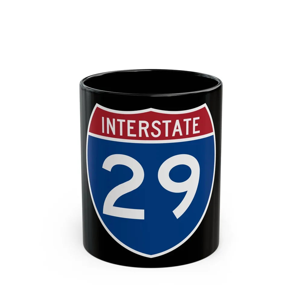 Interstate 29 (U.S. Highways) Black Coffee Mug-11oz-Go Mug Yourself