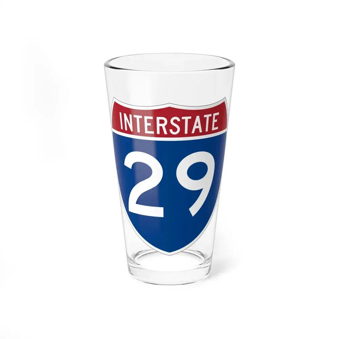 Interstate 29 (U.S. Highways) Pint Glass 16oz - Go Mug Yourself