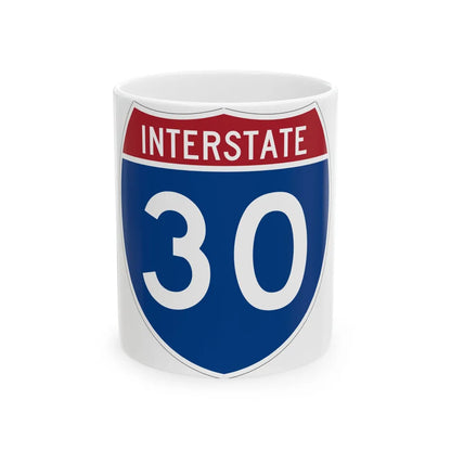 Interstate 30 (U.S. Highways) White Coffee Mug-11oz-Go Mug Yourself