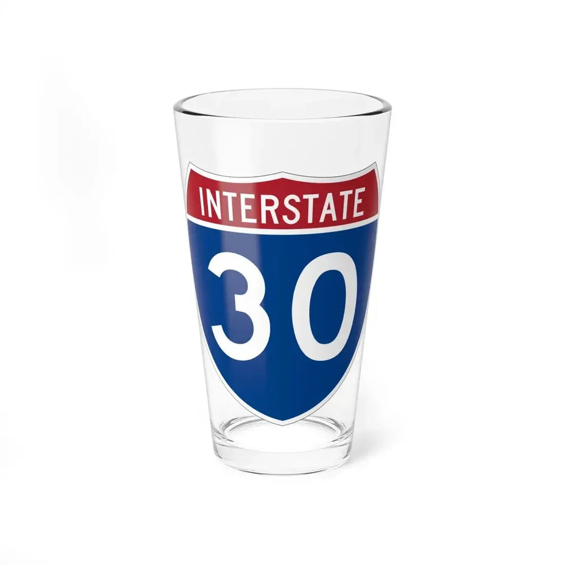 Interstate 30 (U.S. Highways) Pint Glass 16oz 16oz - Go Mug Yourself