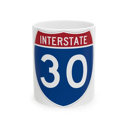 Interstate 30 (U.S. Highways) White Coffee Mug 11oz - Go Mug Yourself