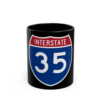 Interstate 35 (U.S. Highways) Black Coffee Mug-11oz-Go Mug Yourself