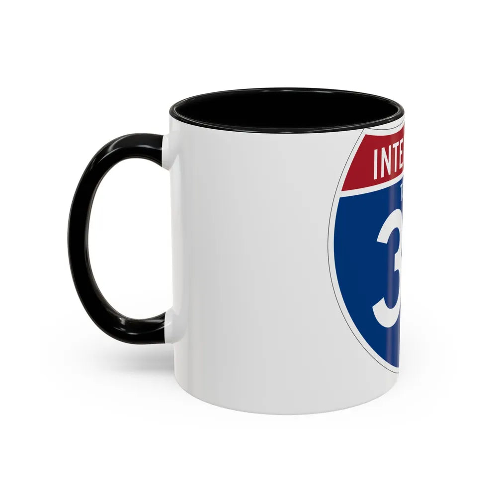 Interstate 37 (U.S. Highways) Accent Coffee Mug-Go Mug Yourself