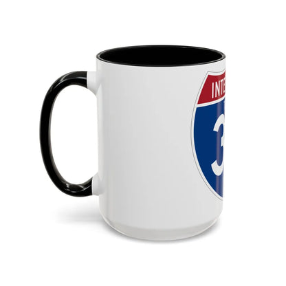 Interstate 37 (U.S. Highways) Accent Coffee Mug-Go Mug Yourself