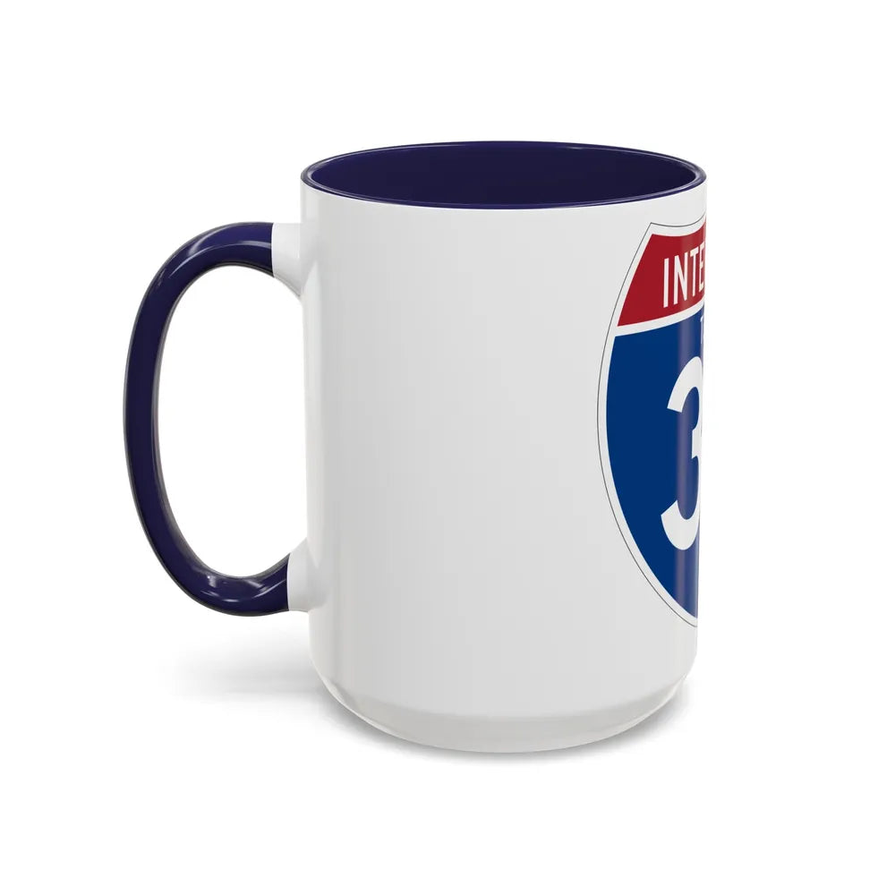 Interstate 37 (U.S. Highways) Accent Coffee Mug-Go Mug Yourself