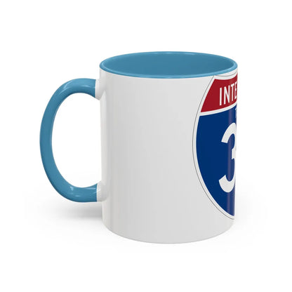 Interstate 37 (U.S. Highways) Accent Coffee Mug-Go Mug Yourself