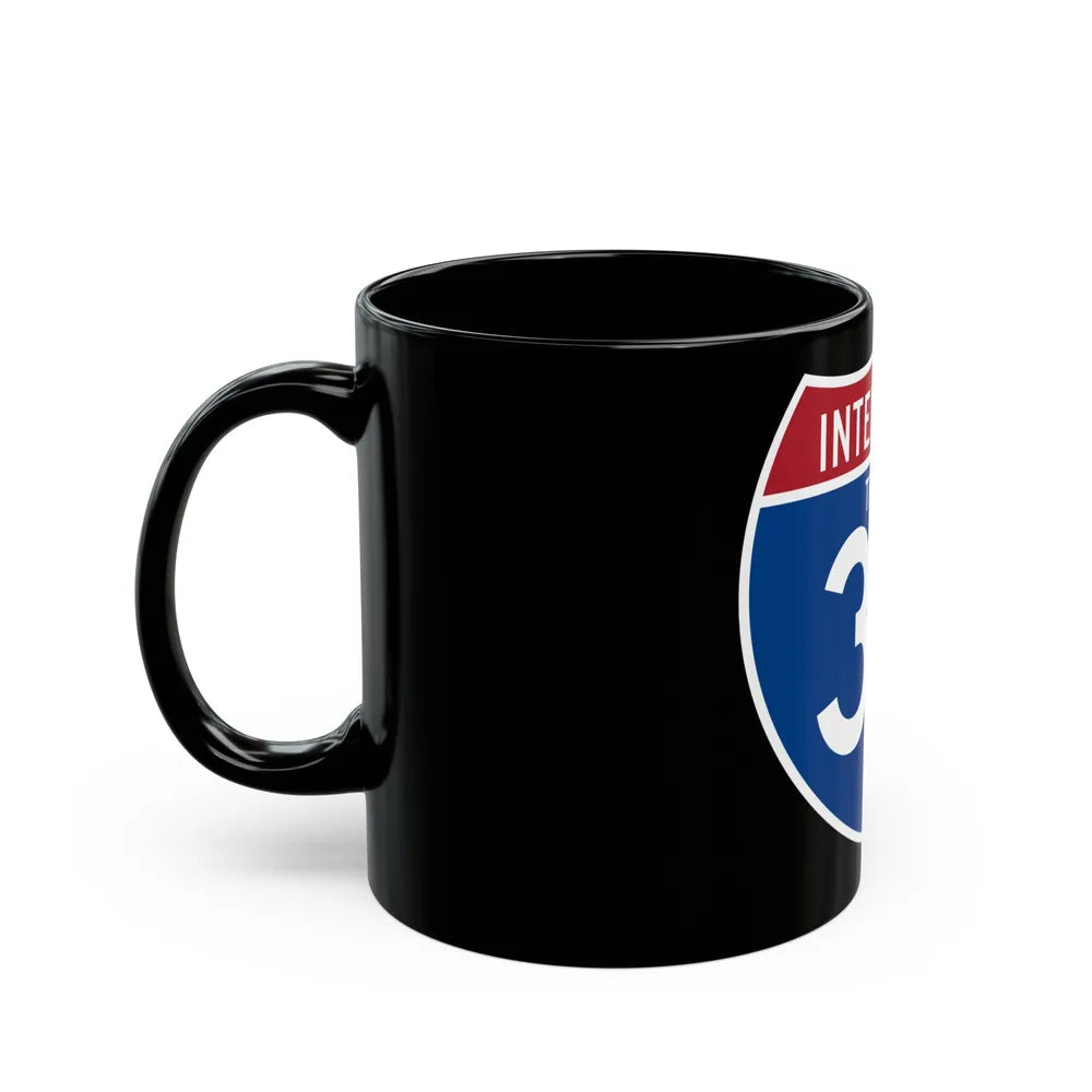 Interstate 37 (U.S. Highways) Black Coffee Mug-Go Mug Yourself