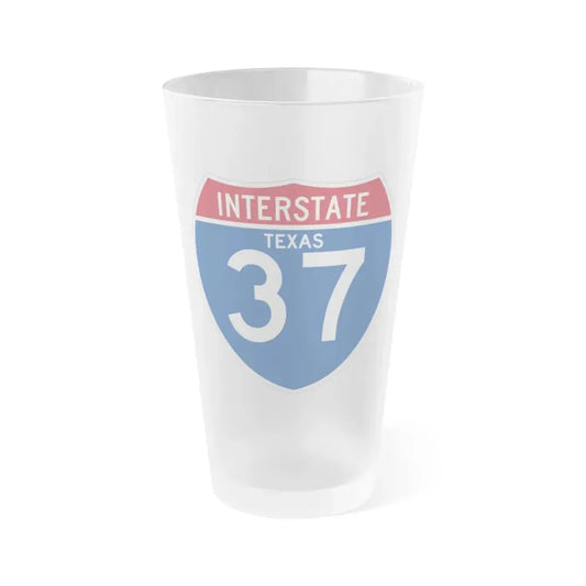 Interstate 37 (U.S. Highways) Frosted Pint Glass 16oz 16oz Frosted - Go Mug Yourself