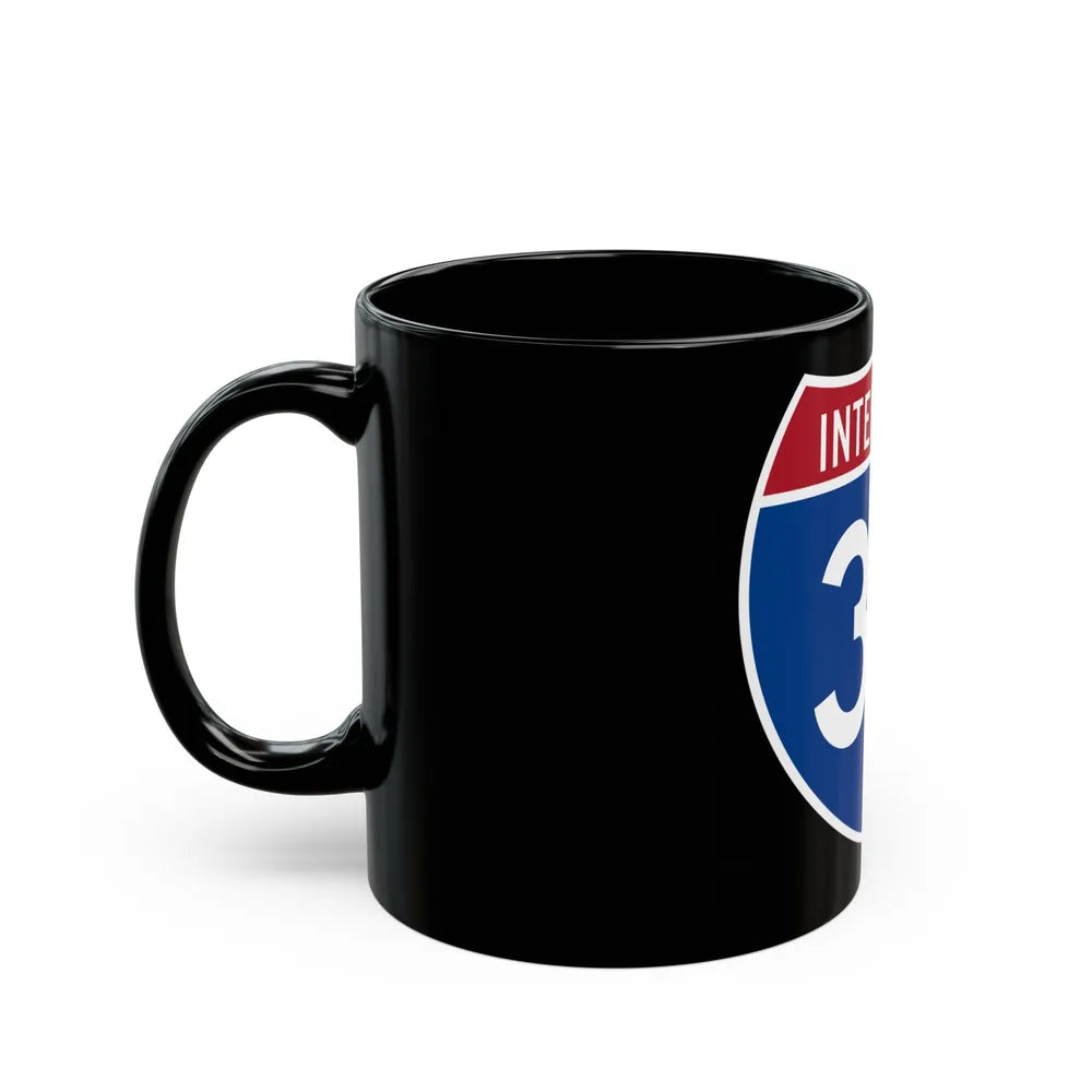 Interstate 39 (U.S. Highways) Black Coffee Mug-Go Mug Yourself