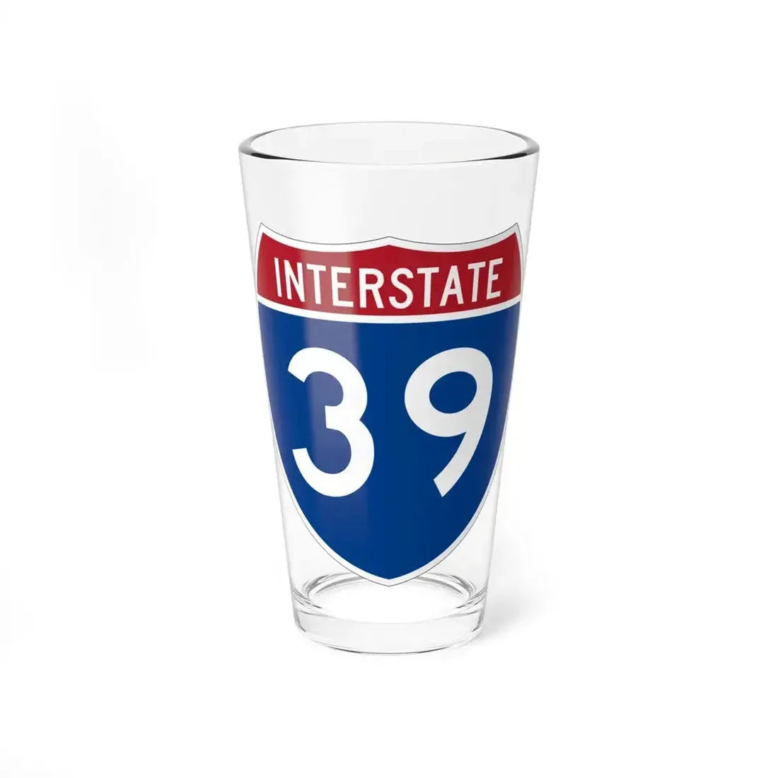Interstate 39 (U.S. Highways) Pint Glass 16oz 16oz - Go Mug Yourself