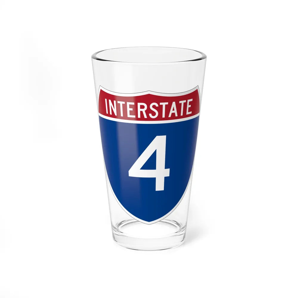 Interstate 4 (U.S. Highways) Pint Glass 16oz-16oz-Go Mug Yourself