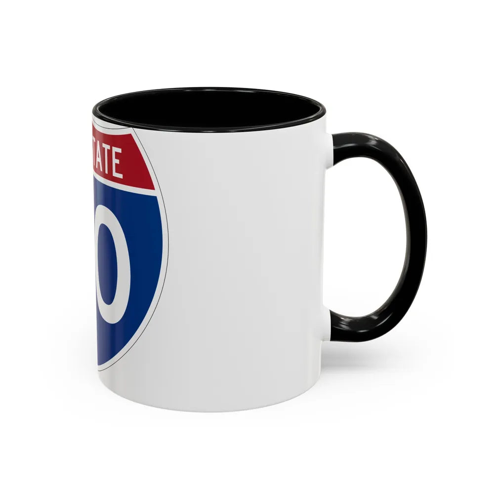 Interstate 40 (U.S. Highways) Accent Coffee Mug-Go Mug Yourself