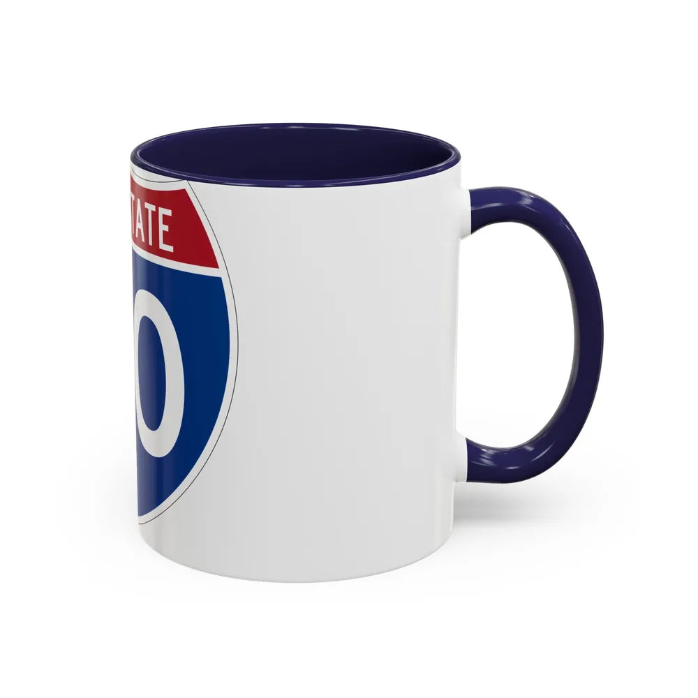 Interstate 40 (U.S. Highways) Accent Coffee Mug-Go Mug Yourself