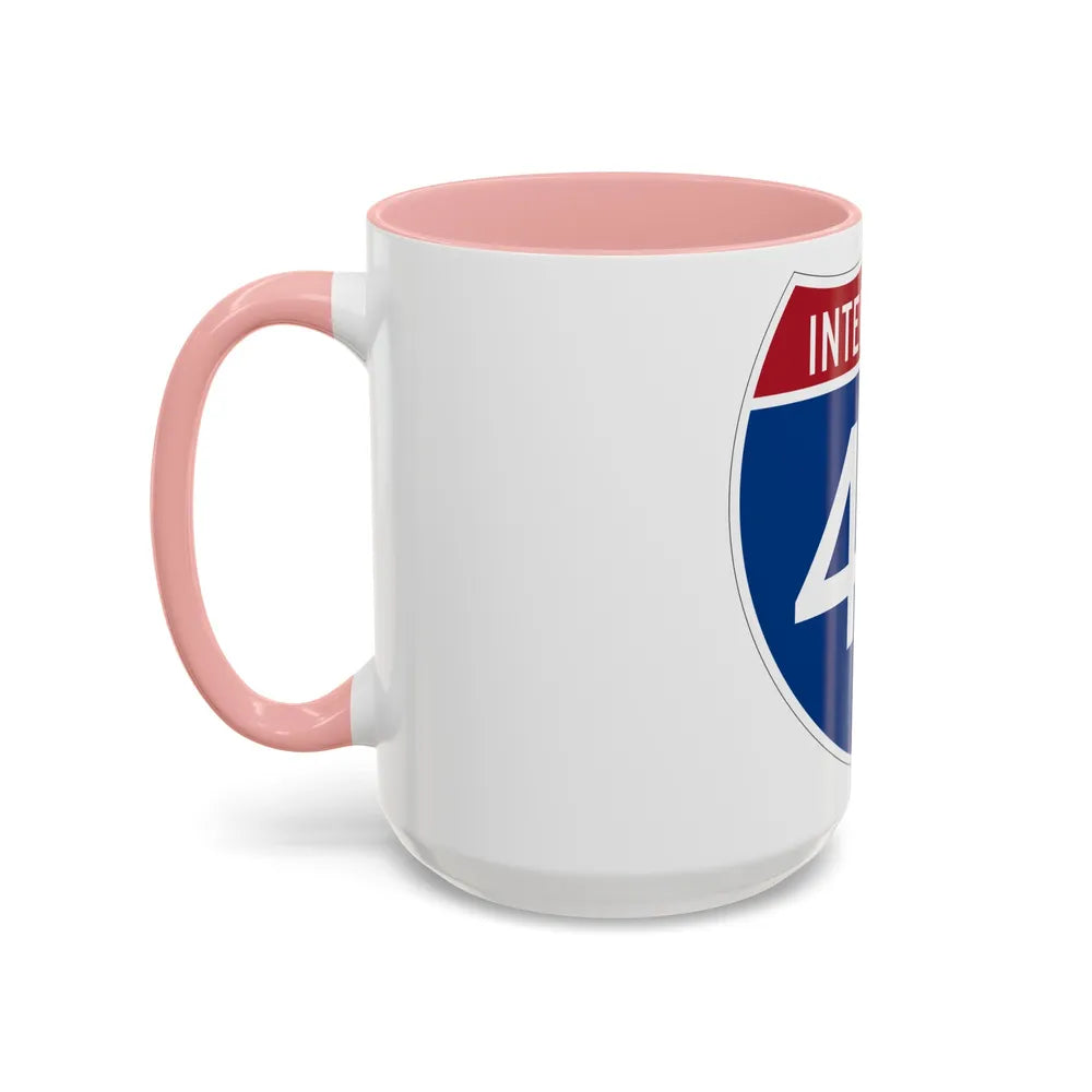 Interstate 40 (U.S. Highways) Accent Coffee Mug-Go Mug Yourself