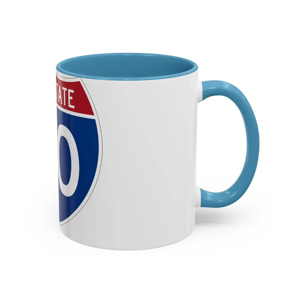 Interstate 40 (U.S. Highways) Accent Coffee Mug-Go Mug Yourself