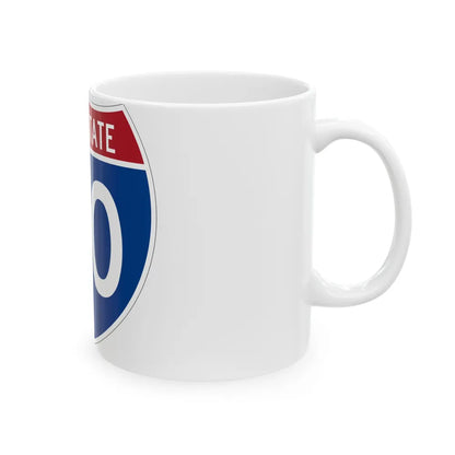 Interstate 40 (U.S. Highways) White Coffee Mug-Go Mug Yourself